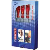 İzeltaş İzeltaş 4100 Düz Tornavida Takımı 8 Parça Kraft Tornavida