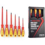 İzeltaş Izeltaş 6 Parça 1000V Izoleli Elektrikçi Tornavida Seti Ergonomik Tasarıma Sahip Dayanıklı Alet 4140009106