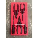 İzeltaş Izeltaş Black Line Pense Seti Carbon Çelik Yankeski Kargaburun Tornavida 5pcs - PENSE SETİ - Siyah