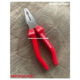 İzeltaş Izeltaş Pro 185MM Pense Carbon Çelik Pense Kombine Pense Red Opak Seri Orj - Kırmızı - Gri