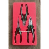 İzeltaş Izeltaş Pro 190MM Pense Seti Carbon Çelik Kargaburun Yankeski Nostalji Seri 3pcs - PENSE SETİ 3 PARÇA - Yeşil