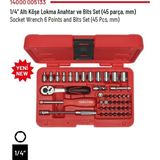 İzeltaş İzeltaş1/4” Altı Köşe Lokma Anahtar ve Bits Set (45 Parça, Mm) - 14000 005133