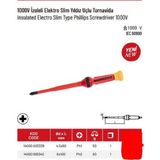 İzeltaş İzoleli Elektroslim Yıldız Uçlu Tornavida Ph1 4,5X80 1000V