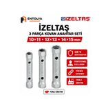 İzeltaş Kovan Anahtar Seti 3 Parça 10x11 12x13 14x15 mm Boru Anahtar Takımı Entolya Hırdavat