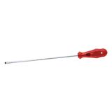 İzeltaş Kraft Seri Süngüsü Uzun Düz Uçlu Tornavida - Profesyonel Mekanik - Kırmızı - 5x350mm