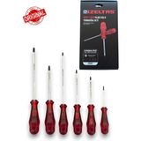 Izeltaş Kraft Seri Yıldız Uçlu Tornavida Seti (6 Parça) - Kırmızı - 6 PARÇA SET