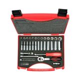 İzeltaş Lokma Anahtar Bits Set 48 Parça 1/4" Altı Köşe - Siyah