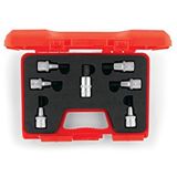 İzeltaş Lokmali Allen Uç Takim 7 Parça (60 Mm) red