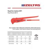 İzeltaş Maşalı Boru Anahtarı (850 430 Mm 1 1/2"