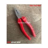 Izeltaş Pro 170MM Pense Carbon Çelik Pense Kombine Pense Red Opak Seri Orj - Kırmızı