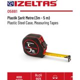 İzeltaş Şerit Metre (Plastik) 3Mt