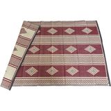 İzen Plastik Hasır 180 x 270 cm Piknik Kilimi - Cami Hasırı - Bordo
