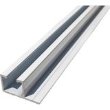 İzen Tek Kanallı Yan Çıtalı Alüminyum Perde Rayı (25MM) Tekli Korniş - 50 cm - Beyaz