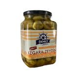 Izgara Yeşil Zeytin Cam Kavanoz 600 gr