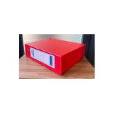 İzge PP ARŞİV PROJE KUTUSU 30 X 29 X 10 - 10LU PAKET KIRMIZI