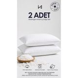 İzgi Concept 2 Adet | Premium Smooth Kirlent Iç Yastığı | %100 Orijinal Silikon Dolgu | Dikdörtgen Koltuk Yastığı
