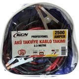 İzipec Akü Takviye Kablosu Profesyonel 2500 Amper 2.3 Metre (1201008)