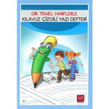 İzli Defter Dik Temel Harflerle Kılavuz Çizgili Yazı Defteri - Mavi