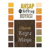 izmir bit pazarı Ahşap Rötuş Boyası - Rustik Meşe - 25ml , Fırçalı Cam Şişede Mobilya Masa Sehpa Çizik Onarıcı