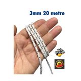 izmir Bitpazarı 3mm 20 metre ipek halat , iskota halat , Salıncak ipi , Bağlama ipi - Hamak ipi