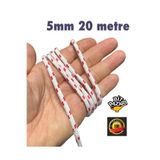 izmir Bitpazarı 5mm 20 metre ipek halat , iskota halat , Salıncak ipi , Bağlama ipi - Hamak ipi