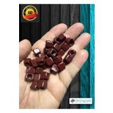 izmir Bitpazarı 6 Adet El yapımı Kare Cam Boncuk - Kolye ucu , Halhal ucu - ( 1cm X 1cm kare )