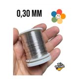 izmir Bitpazarı Bakır Çiçek teli 0,30 mm - Takı teli - Hobi Teli - 1 Makara - ( Ort 50 Metre )