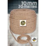 izmir Bitpazarı Jüt Halat ip 10mm 20 metre , kendir ip , Hasır ip - Dekor ipi
