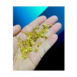 izmir Bitpazarı Küçük Boy GOLD Çengelli Iğne - Eşarp iğnesi - Şal iğnesi - 50 Adet -