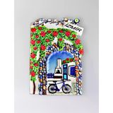 İzmir Polyester Kabartmalı Magnet 5,5 X 7 Cm Dekoratif Hediyelik Buzdolabı Süsü (Kod:1524)