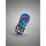 İzmir Polyester Kabartmalı Terlik Magnet. 4 Cm X 8,5 Cm Dekoratif Hediyelik Buzdolabı Süsü (Kod:1373) Mavi