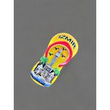 İzmir Polyester Kabartmalı Terlik Magnet. 4 Cm X 8,5 Cm Dekoratif Hediyelik Buzdolabı Süsü (Kod:1373) Turuncu