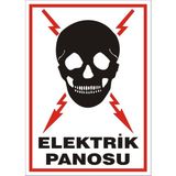İzmir Serifgari Elektrik Panosu 2.6 mm PVC Uyarı Levhası 25 x 35 cm