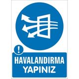 İzmir Serifgari Ellerini Yıka 2.6 mm PVC Uyarı Levhası 35 x 50 cm