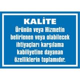 İzmir Serifgari Kalite Ürünün Özelliklerinin Toplamıdır Galvaniz Uyarı Levhası 35 x 50 cm