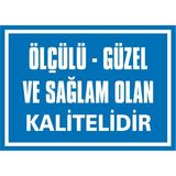 İzmir Serifgari Ölçülü – Güzel Ve Sağlam Olan Kalitelidir 2.6 mm PVC Uyarı Levhası 25 x 35 cm
