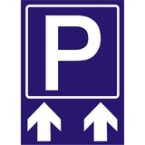 İzmir Serifgari (Park) Yukarı Ok Galvaniz Uyarı Levhası 25 x 35 cm