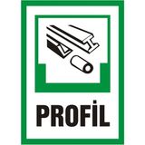 İzmir Serifgari Profil Galvaniz Uyarı Levhası 17,5 x 25 cm