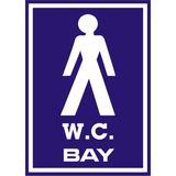 İzmir Serifgari Wc Bay 2.6 mm PVC Uyarı Levhası 17,5 x 25 cm
