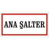 İzmir Serigrafi Ana Şalter 2.6 mm PVC Uyarı Levhası 17 x 35 cm