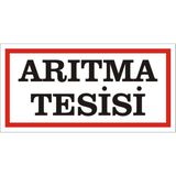İzmir Serigrafi Arıtma Tesisi Galvaniz Uyarı Levhası 17 x 35 cm
