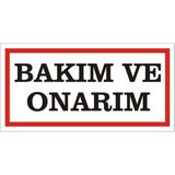 İzmir Serigrafi Bakım ve Onarım Galvaniz Uyarı Levhası 17 x 35 cm