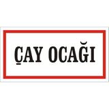 İzmir Serigrafi Çay Ocağı (Kendinden Yapışkanlı Etiket) 17 x 35 cm