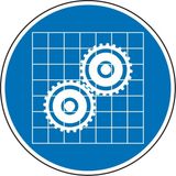 İZMİR SERİGRAFİ Dişlileri Kontrol Et 30 cm Çap 2.6 mm PVC Uyarı Levhası