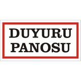 İzmir Serigrafi Duyuru Panosu 2.6 mm PVC Uyarı Levhası 17 x 35 cm