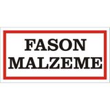 İzmir Serigrafi Fason Malzeme Galvaniz Uyarı Levhası 17 x 35 cm