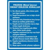 İzmir Serigrafi Frezede (Metal İşlemede) Dikkat Edilecek Hususlar (....) 2.6 mm PVC Uyarı Levhası 35 x 50 cm
