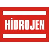 İzmir Serigrafi Hidrojen 2.6 mm PVC Uyarı Levhası 25 x 35 cm