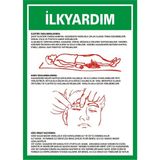 İzmir Serigrafi İlkyardım 2 2.6 mm PVC Uyarı Levhası 17,5 x 25 cm