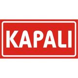 İzmir Serigrafi Kapalı 2.6 mm PVC Uyarı Levhası 17 x 35 cm